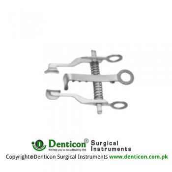 Vickers Low-Profile Retractor Complete With Central Blade Ref:- RT-861-01 Stainless Steel, 7.5 cm - 3"